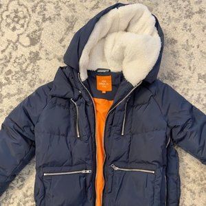 Orolay Children Hooded Down Coat Girls Quilted Puffer Jacket in Navy